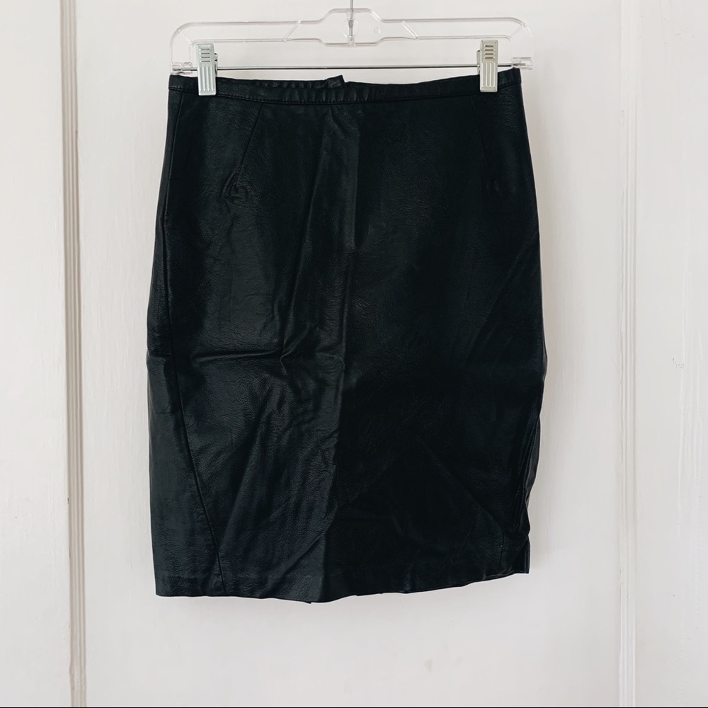 H&M Faux Leather Pencil Skirt